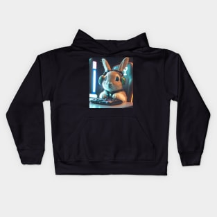 Gamer rabbit Kids Hoodie